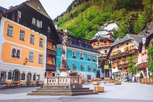 Quảng trường làng cổ Hallstatt